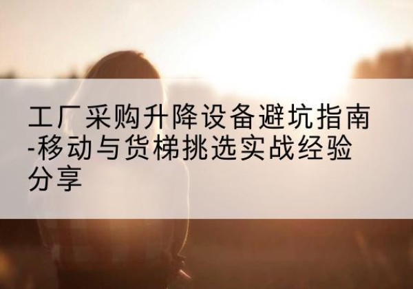 小店移动式升降机怎么选-工厂采购升降设备避坑指南-移动与货梯挑选实战经验分享